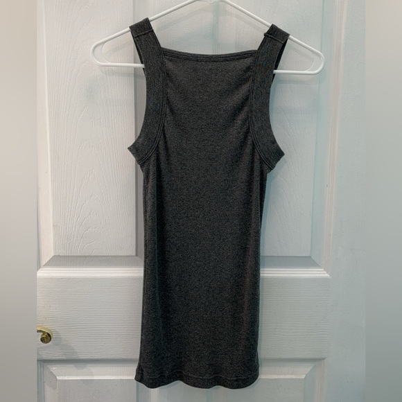 Gray Papi Ribbed Tank Top - Picture 2 of 3